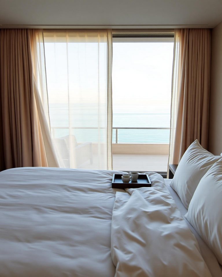 A quiet suite prepared for arrival